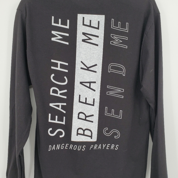 Champion Dangerous Prayers Long Sleeve T-Shirt Mens Medium Black - Picture 6 of 7